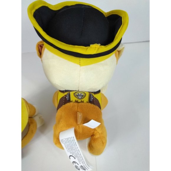 PAW PATROL Rubble 7" Pirate + 6" Worker Rubble+ 9" Police Girl Stuffed Plush Toy - Picture 5 of 12
